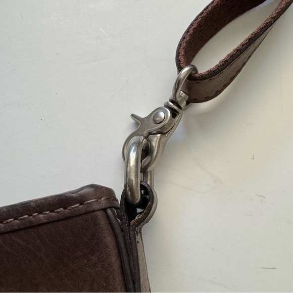Fossil Y2K Brown Leather Crossbody Bag - Picture 15 of 15